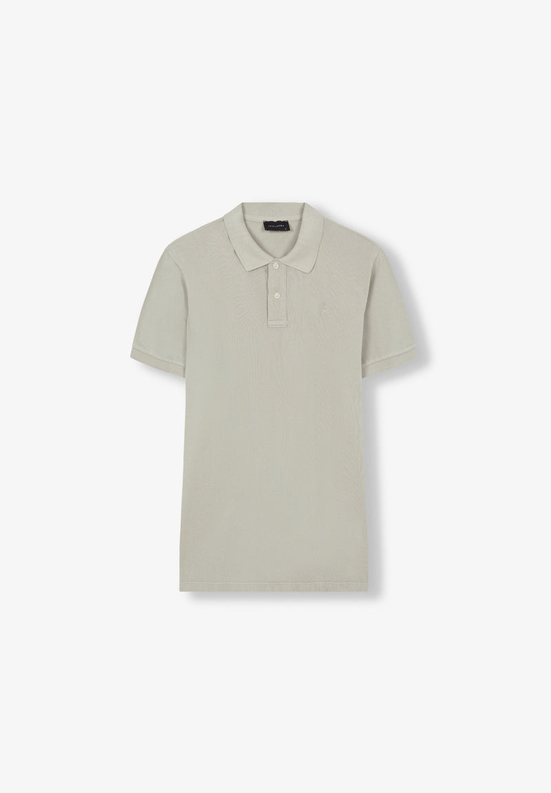 BASIC POLO SHIRT WITH SKULL DETAIL