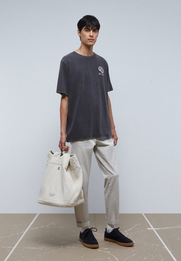 BUCKET STYLE CANVAS BACKPACK