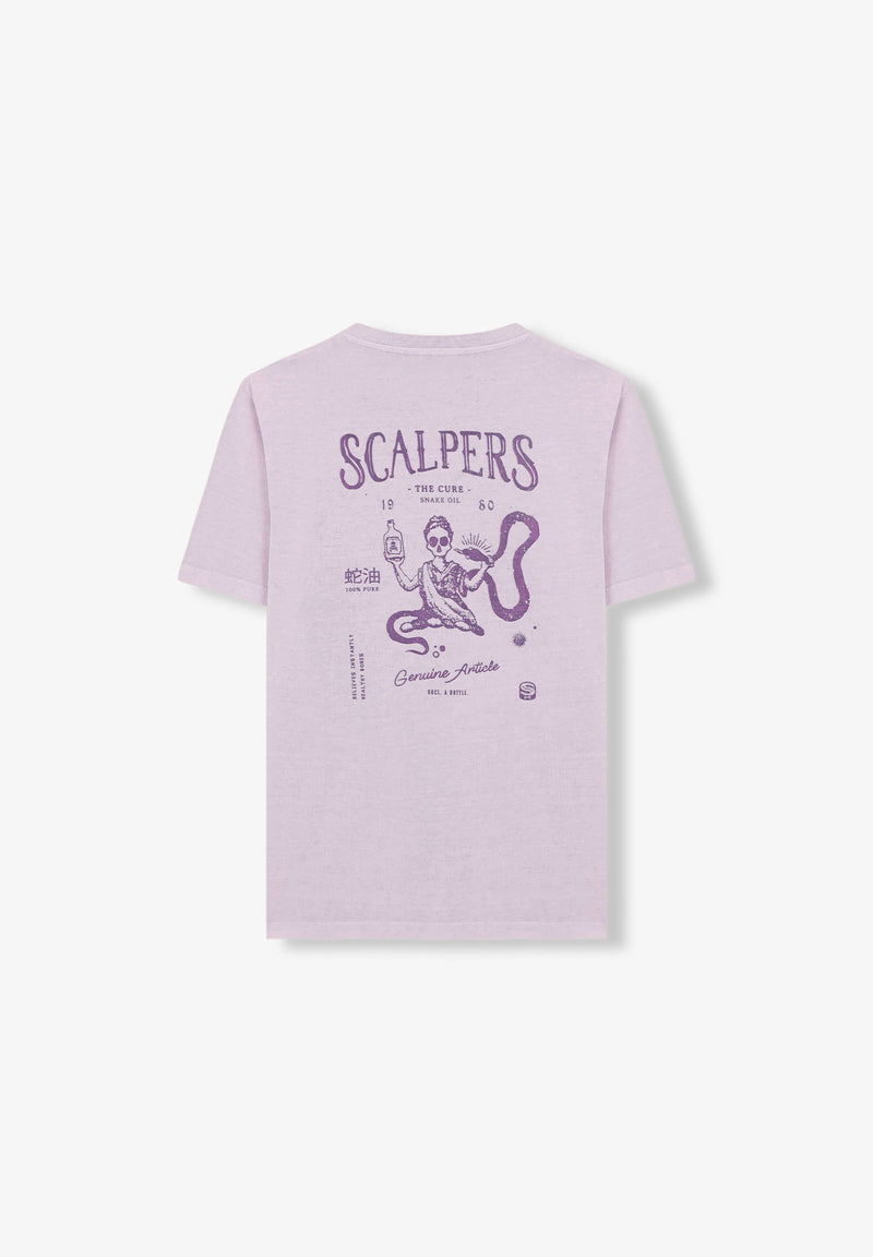 FADED T-SHIRT WITH BACK PRINT
