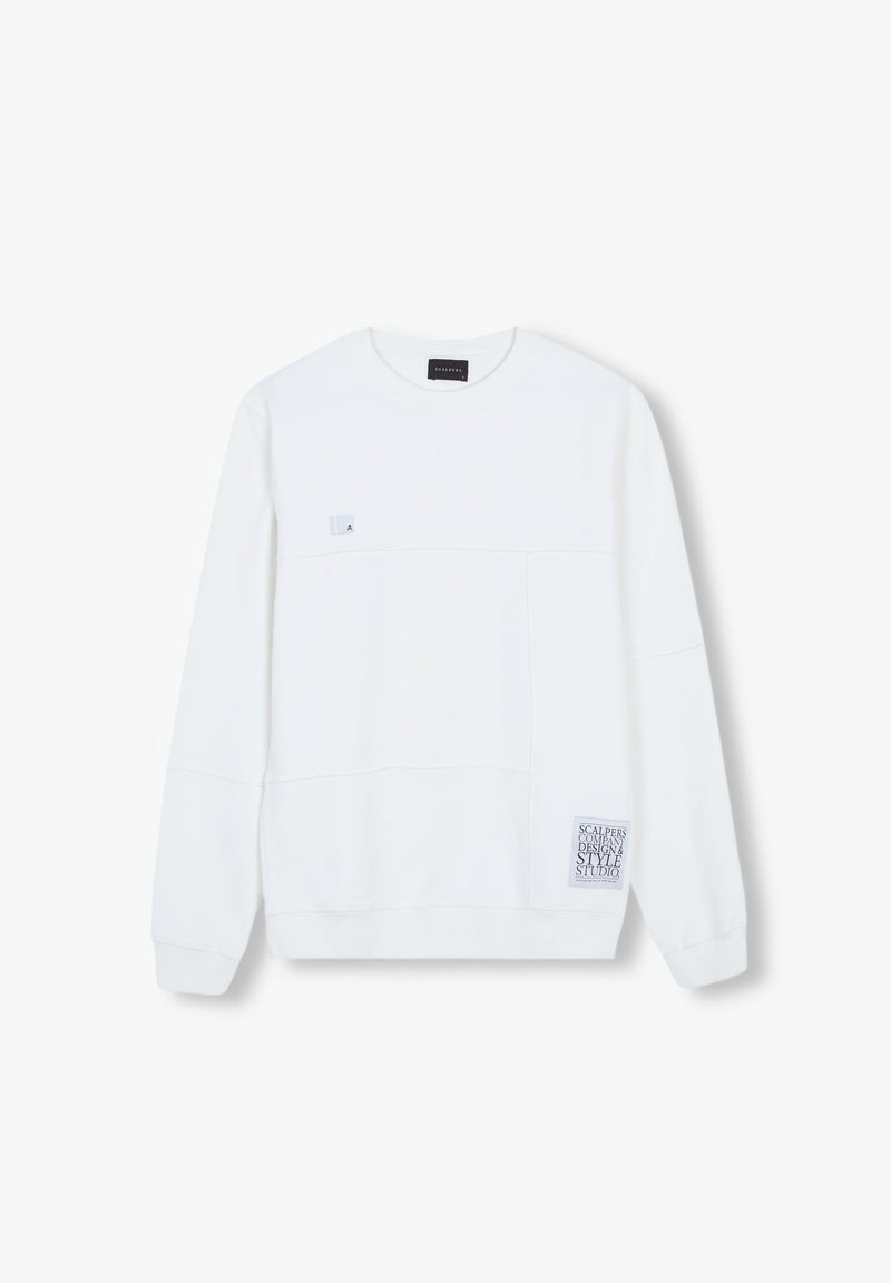 LABELLED CUT-OUT SWEATSHIRT