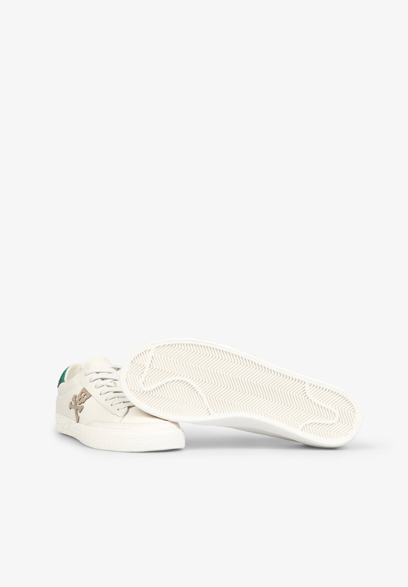 LOW TOP SNEAKERS WITH METALLIC DETAILS