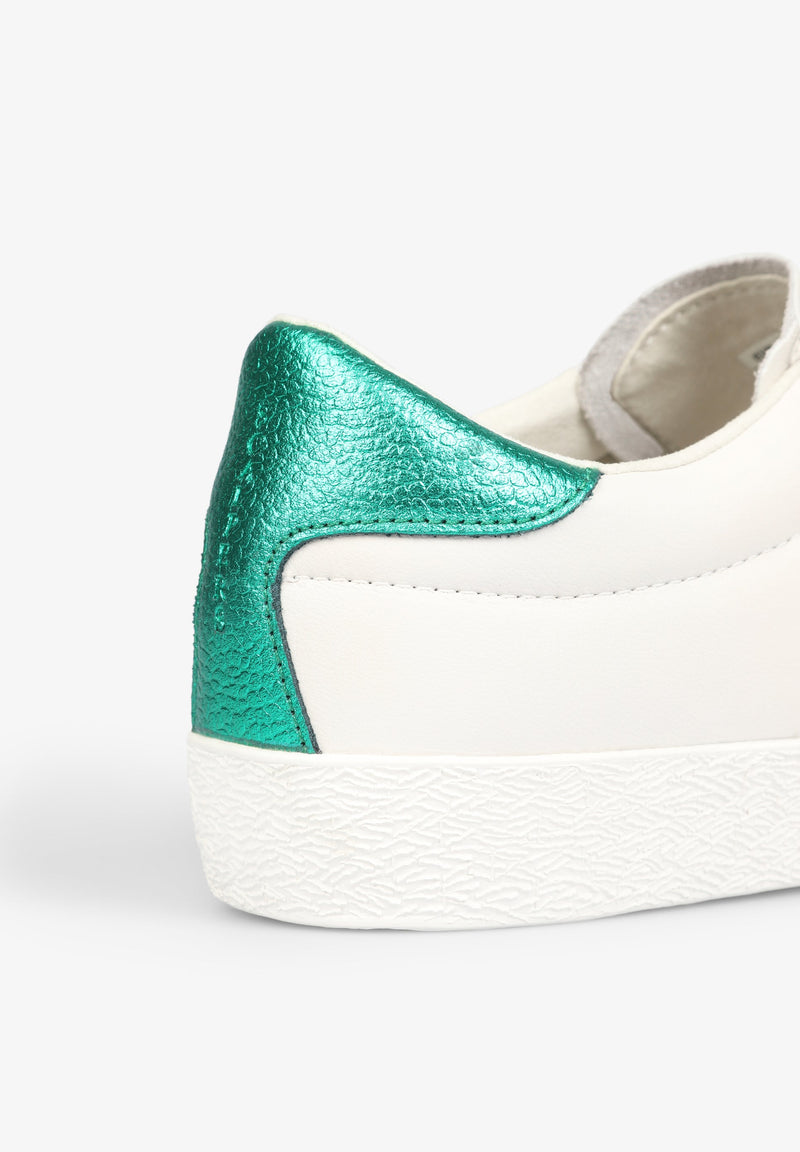 LOW TOP SNEAKERS WITH METALLIC DETAILS