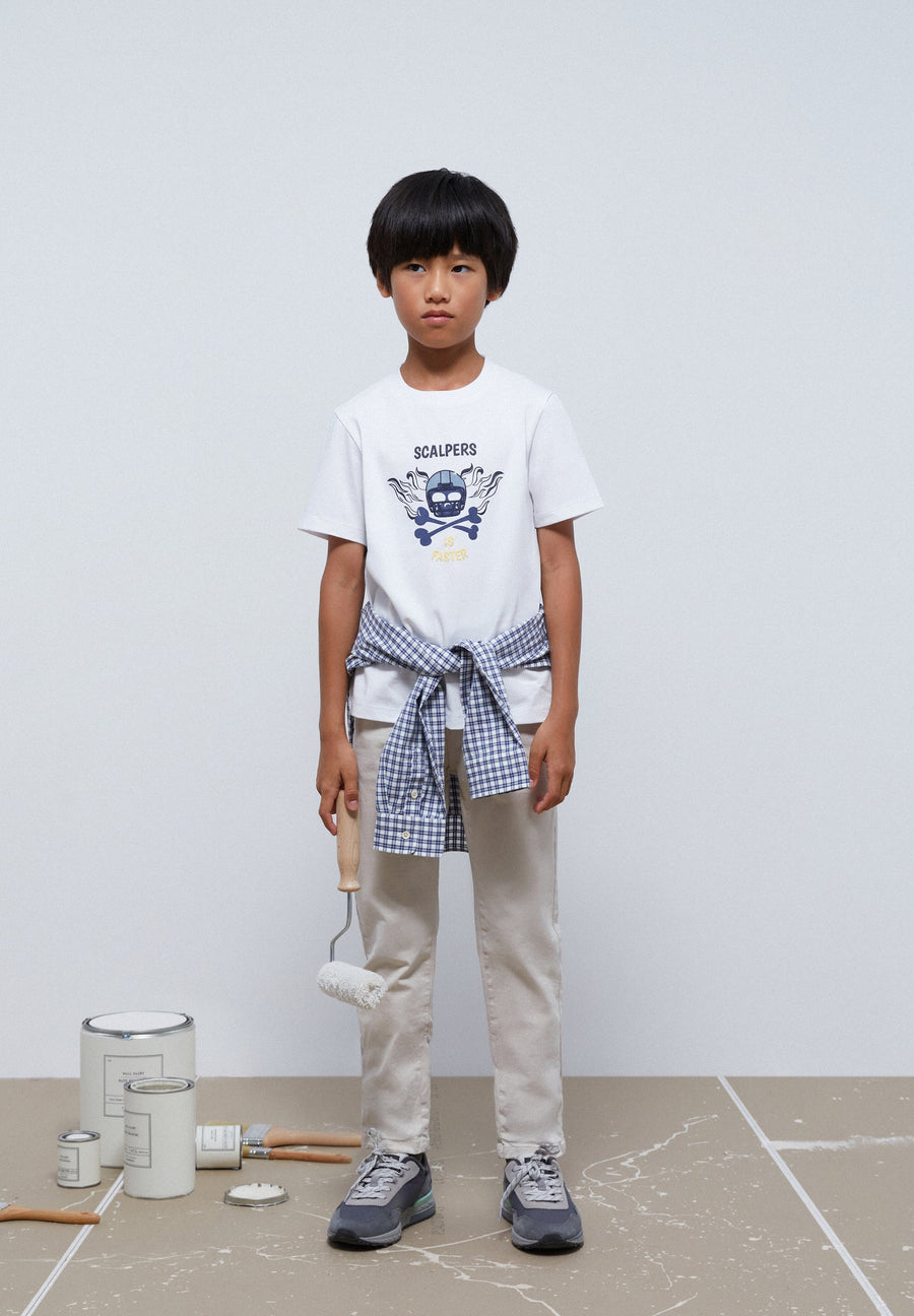 PUFF T-SHIRT WITH FRONT PRINT