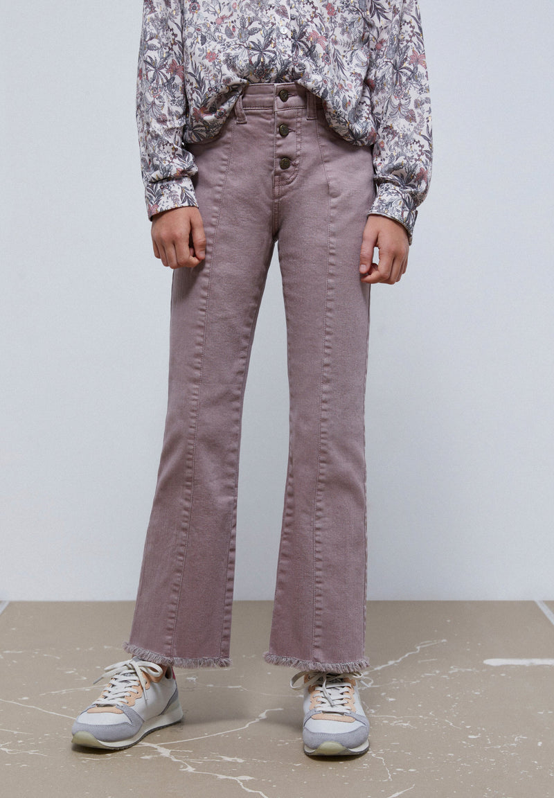 FLARED TROUSERS WITH BUTTONS
