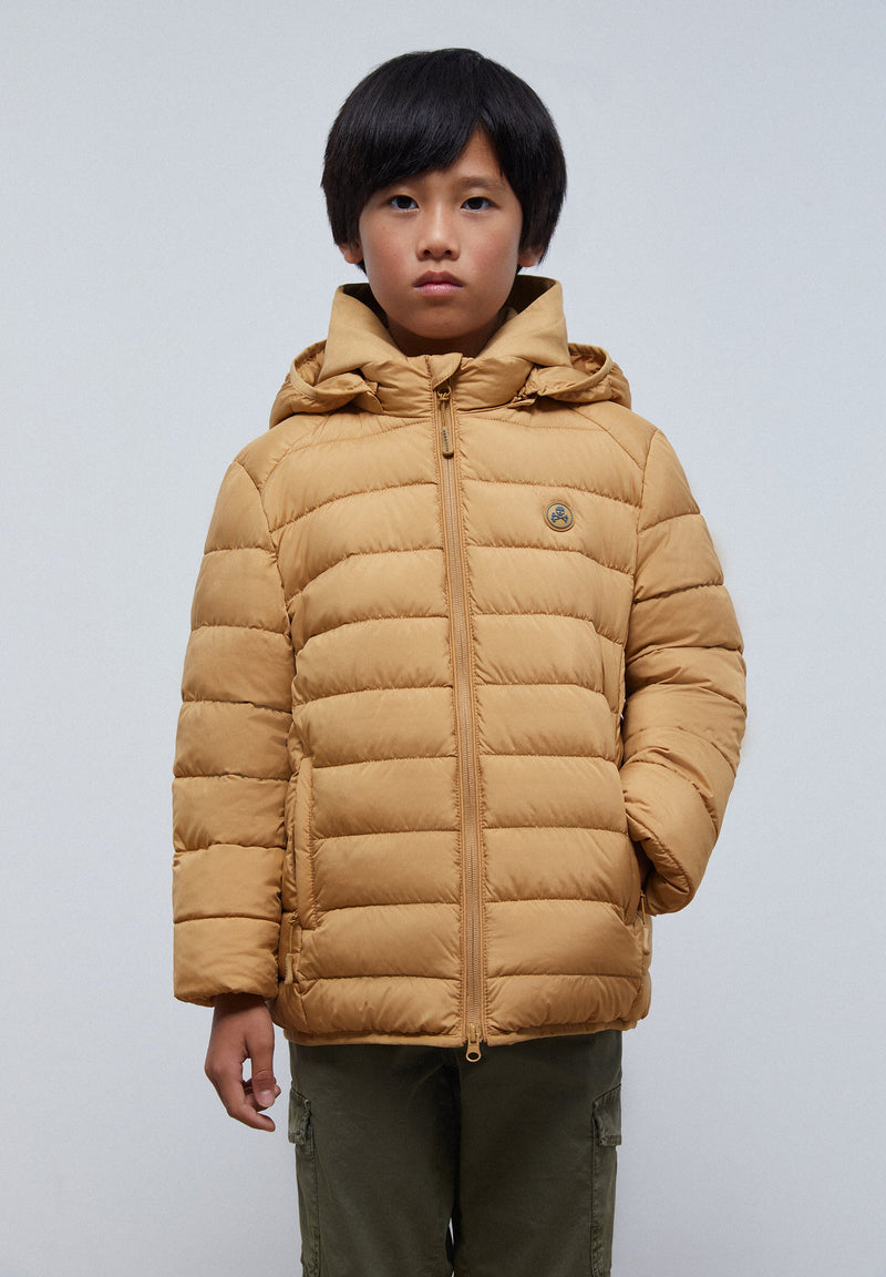 QUILTED JACKET WITH SKULL DETAIL