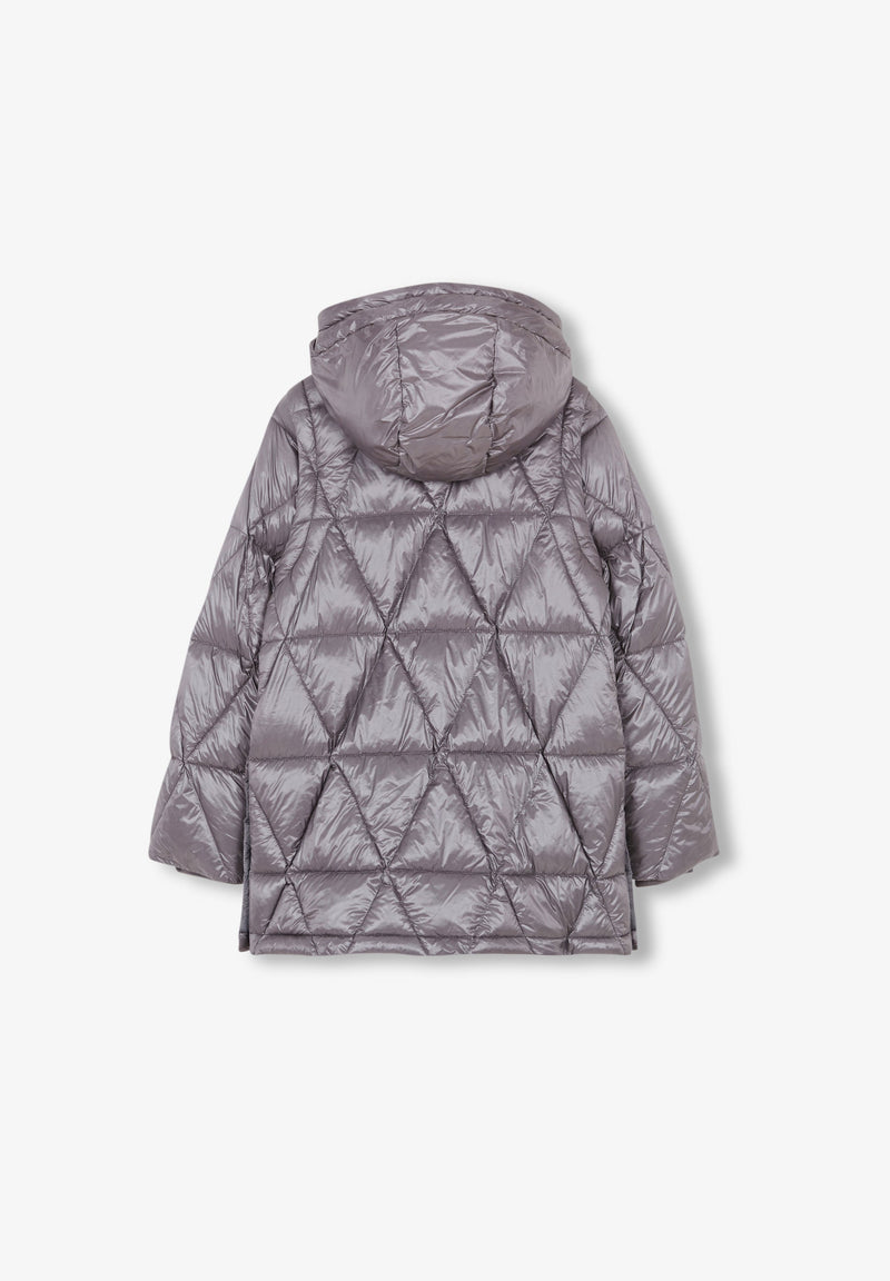QUILTED METALLIC COAT