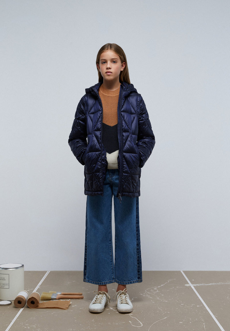 QUILTED METALLIC COAT