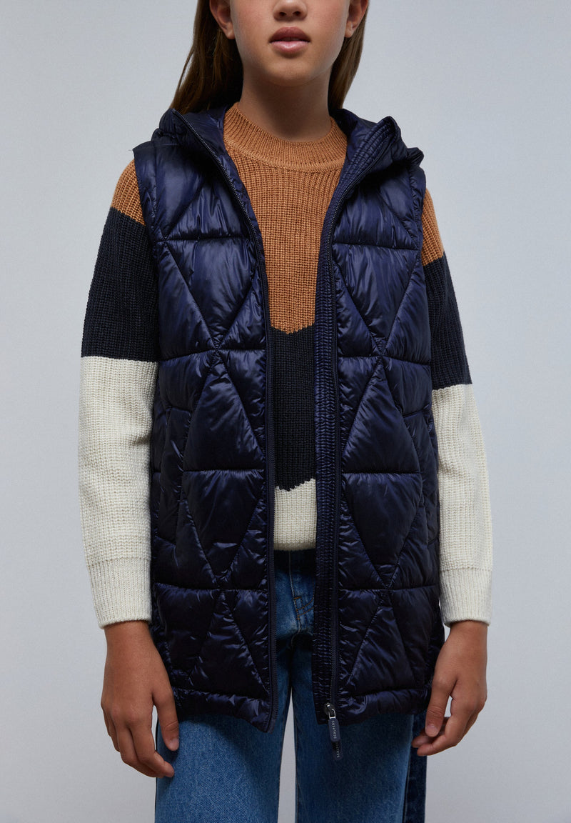 QUILTED METALLIC COAT