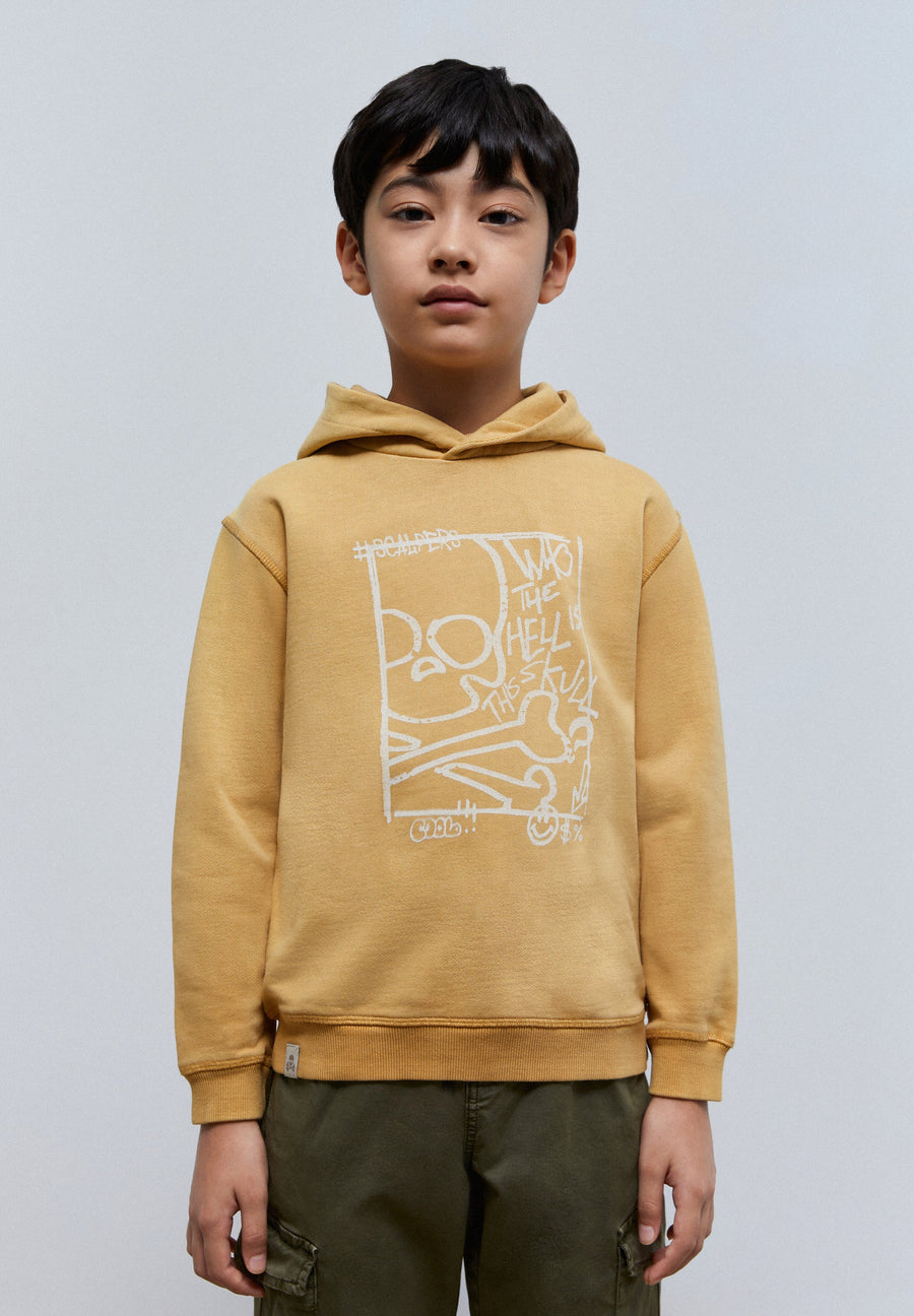 HOODIE WITH FRONT PRINT