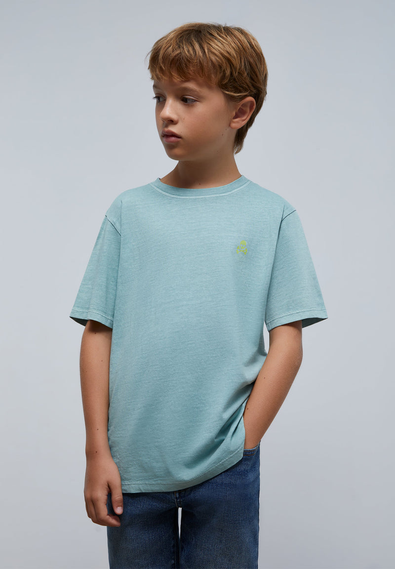FADED NEON SKULL T-SHIRT