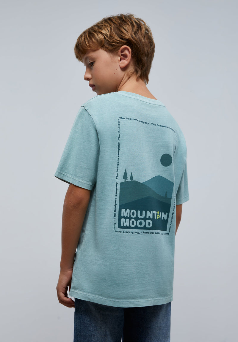 FADED NEON SKULL T-SHIRT