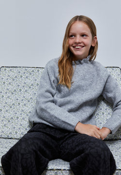 OPEN KNIT TURTLENECK SWEATER