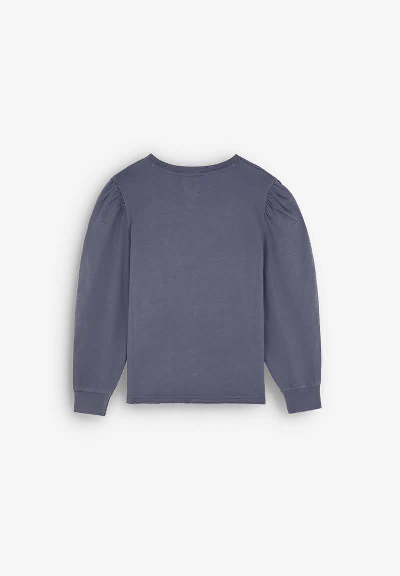 SKULL SWEATSHIRT WITH PUFF SLEEVES