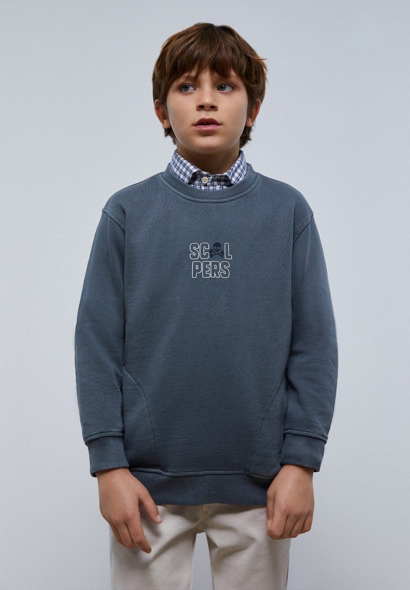 HIGH DENSITY SWEATSHIRT WITH FRONT LOGO
