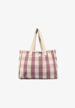 GINGHAM TOTE BAG