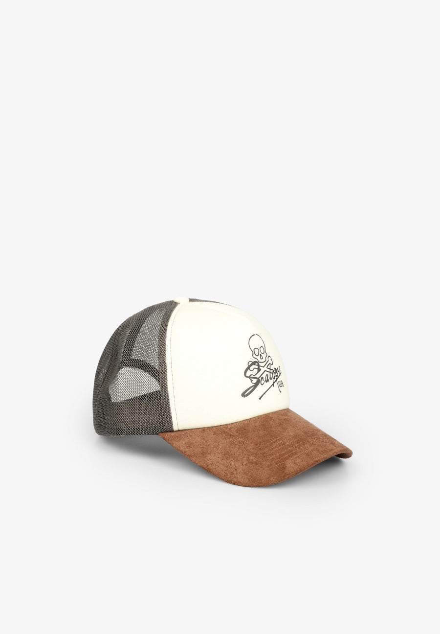 TRUCKER CAP WITH FRONT SKULL