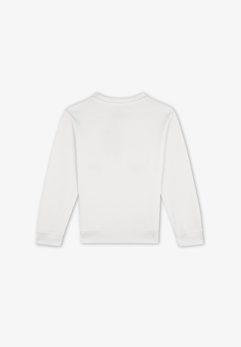 SWEATSHIRT WITH PRINT AND EMBROIDERY