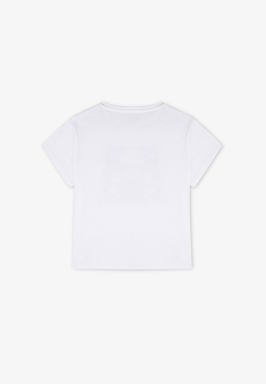 FLOWER SKULL TEE GIRLS