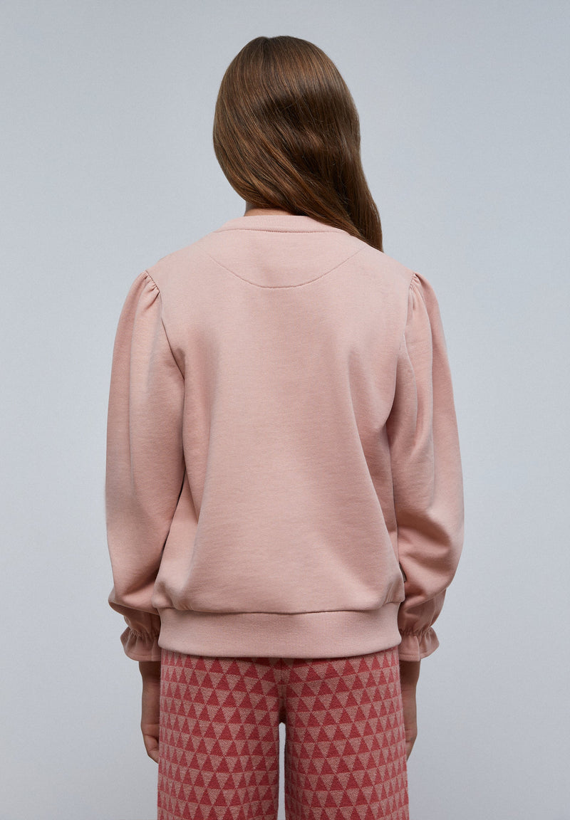 GATHERED SKULL SWEATSHIRT