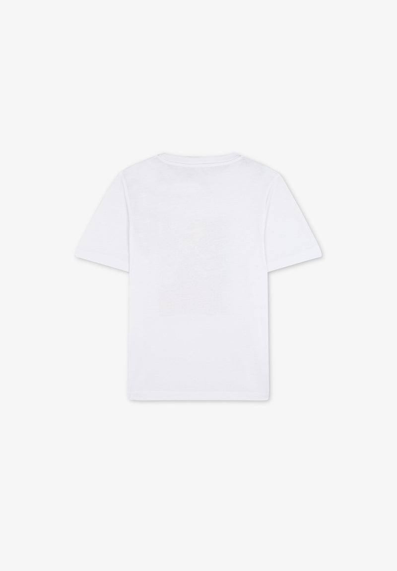 MOTIF T-SHIRT WITH BACK LOGO
