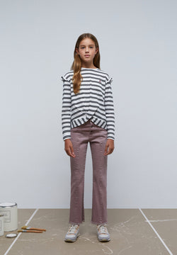 LONG SLEEVE STRIPED T-SHIRT