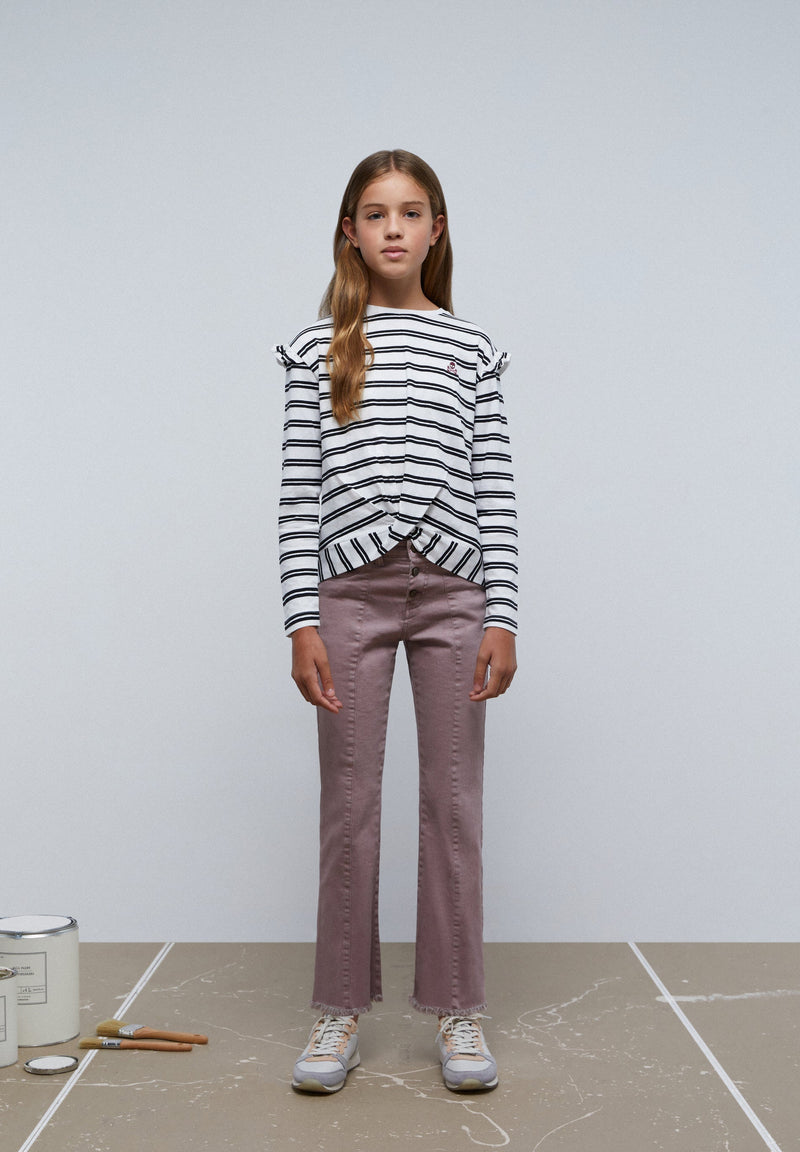 LONG SLEEVE STRIPED T-SHIRT