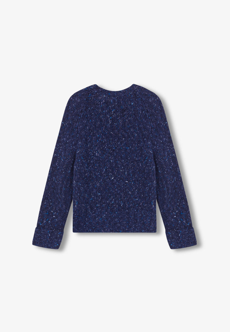 SPECKLED KNIT SWEATER