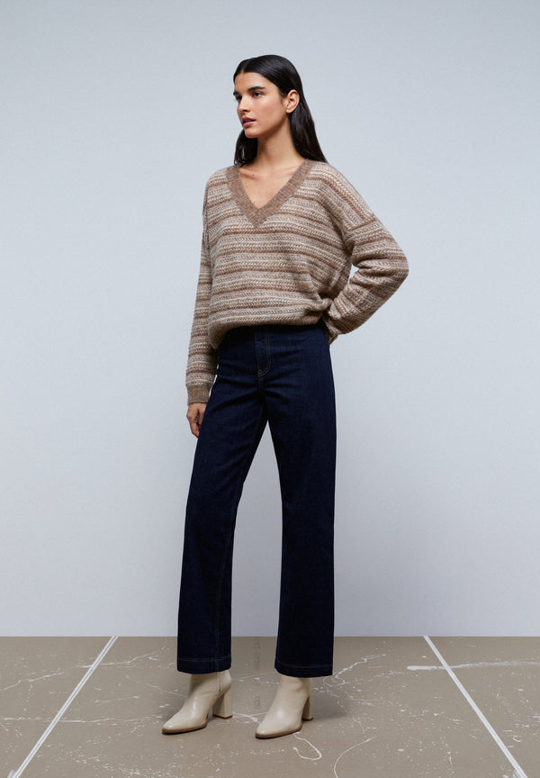 HIGH-RISE CULOTTE JEANS
