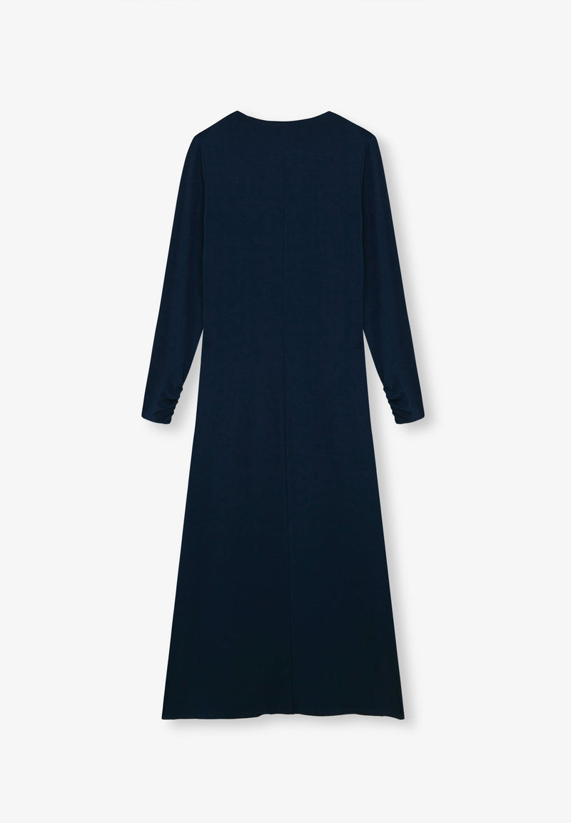 DRESS WITH NECKLINE DETAIL