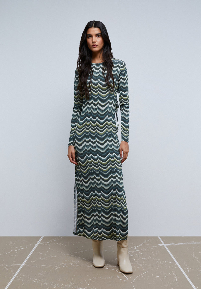 LACE UP BACK DRESS