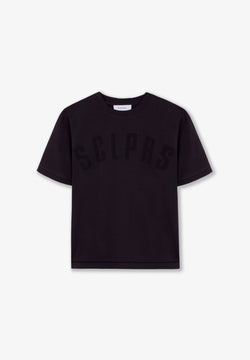 LOGO T-SHIRT WITH RIPPED DETAIL