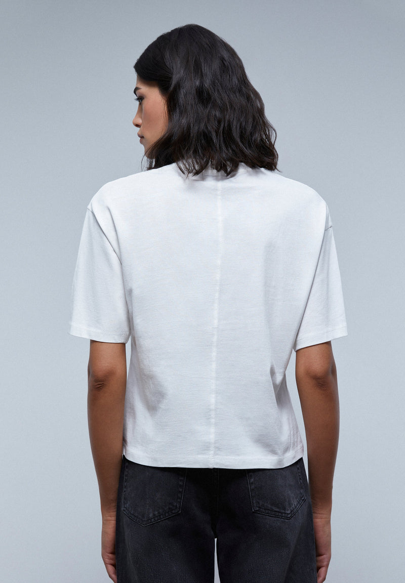 T-SHIRT WITH GLASS DETAIL