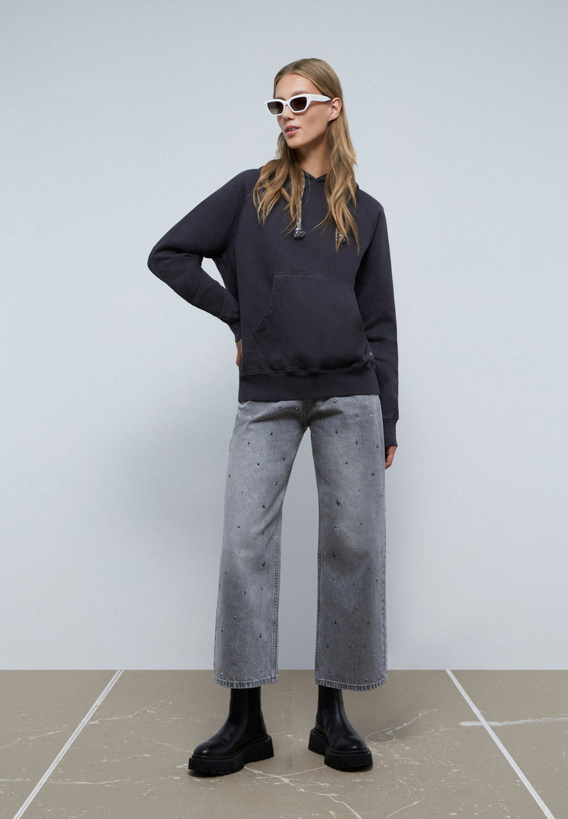 HOODIE WITH BRAID DETAIL