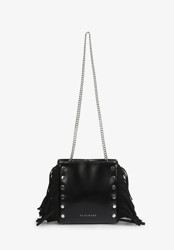 MINI FRINGED LEATHER BAG
