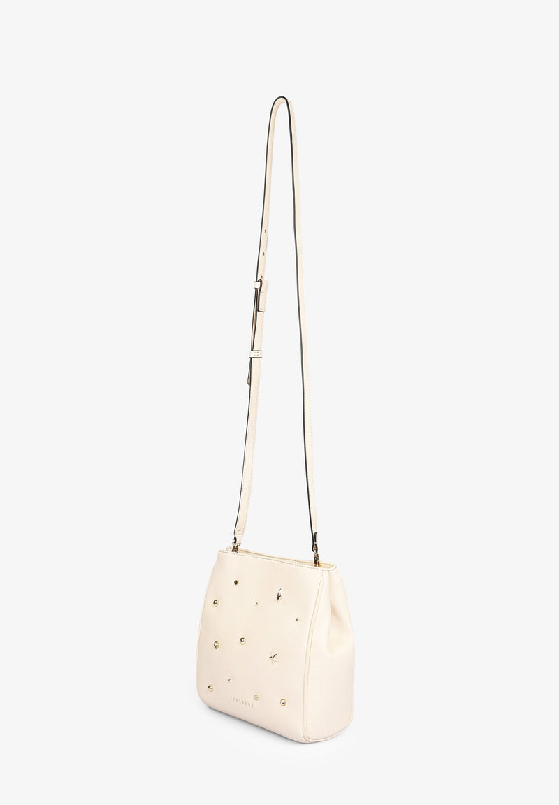 LEATHER BAG WITH STUD DETAIL