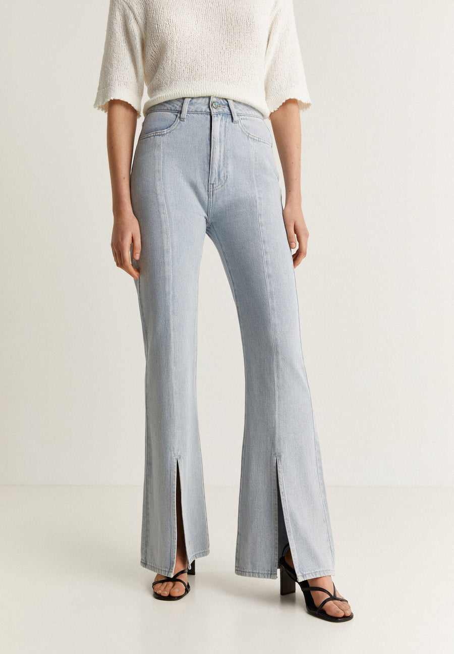 BOOT CUT JEANS WITH OPENING