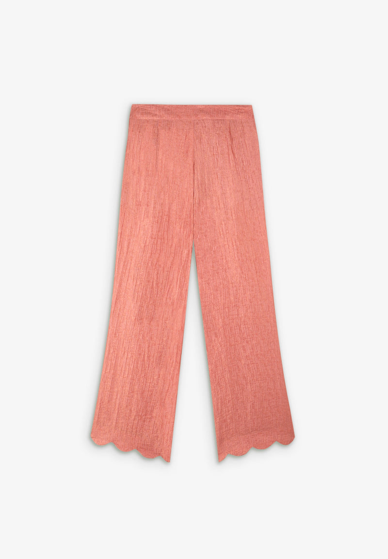 TROUSERS WITH WAVED HEM