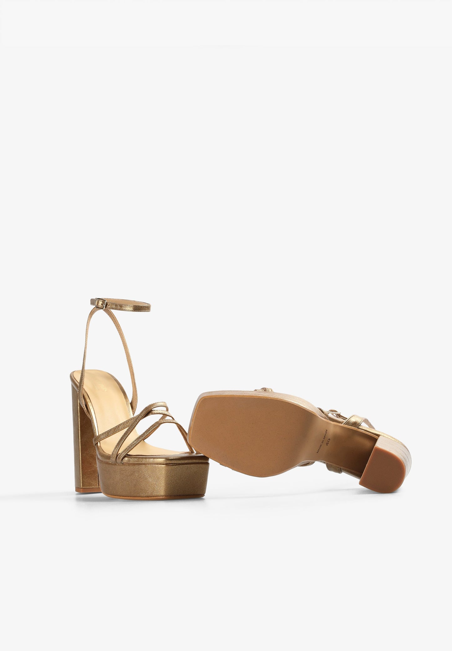 PLATFORM HEELED SANDALS