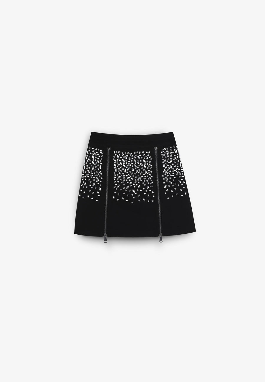 MINI SKIRT WITH GLASS DETAIL