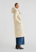 BOW HOODIE PUFFER COAT