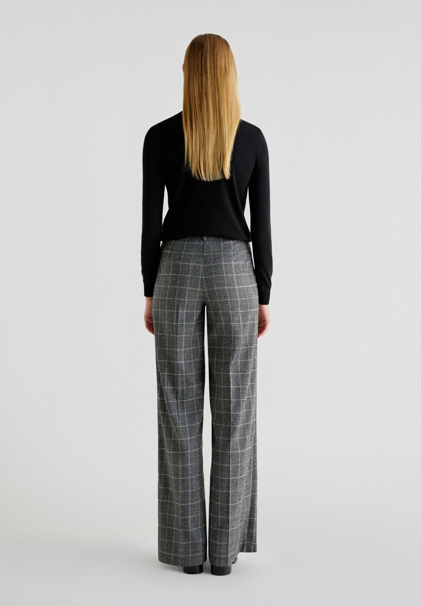 BLACK CHECK PANT