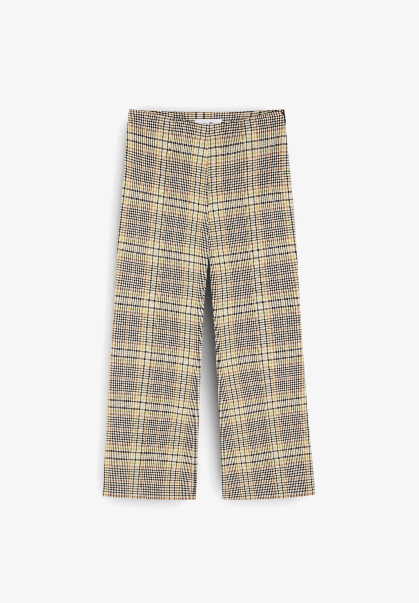 ANKLE FLARE CHECK TROUSERS