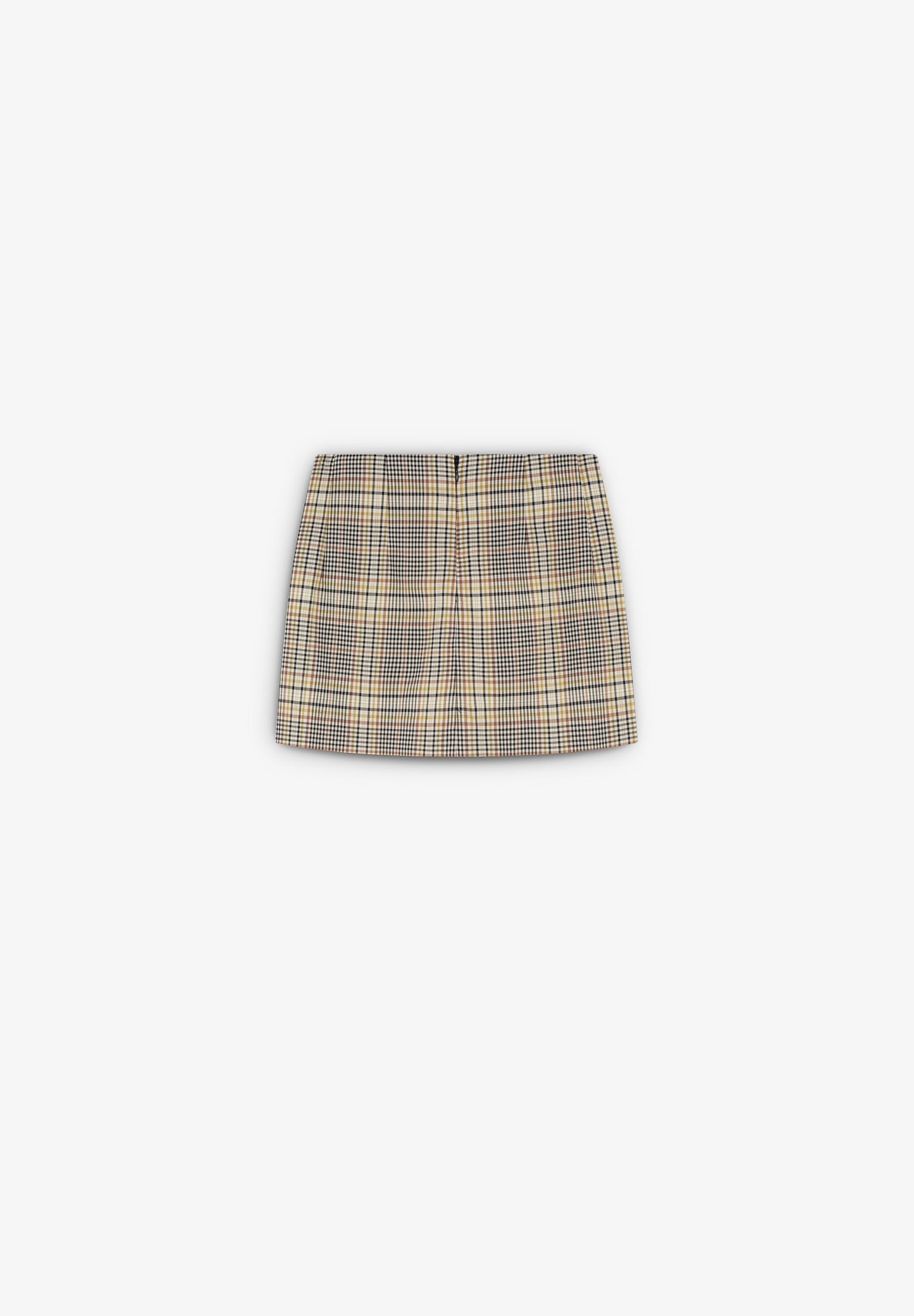 MINI LIME CHECK SKIRT