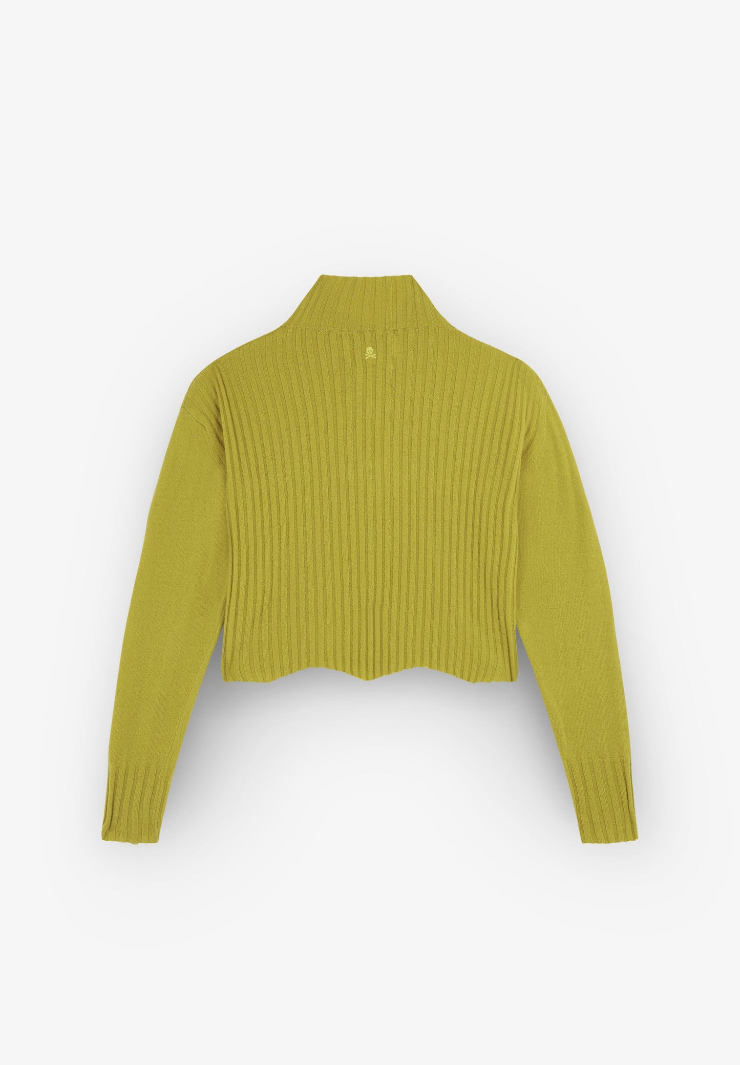 HIGH COLLAR CROPPED SWEATER