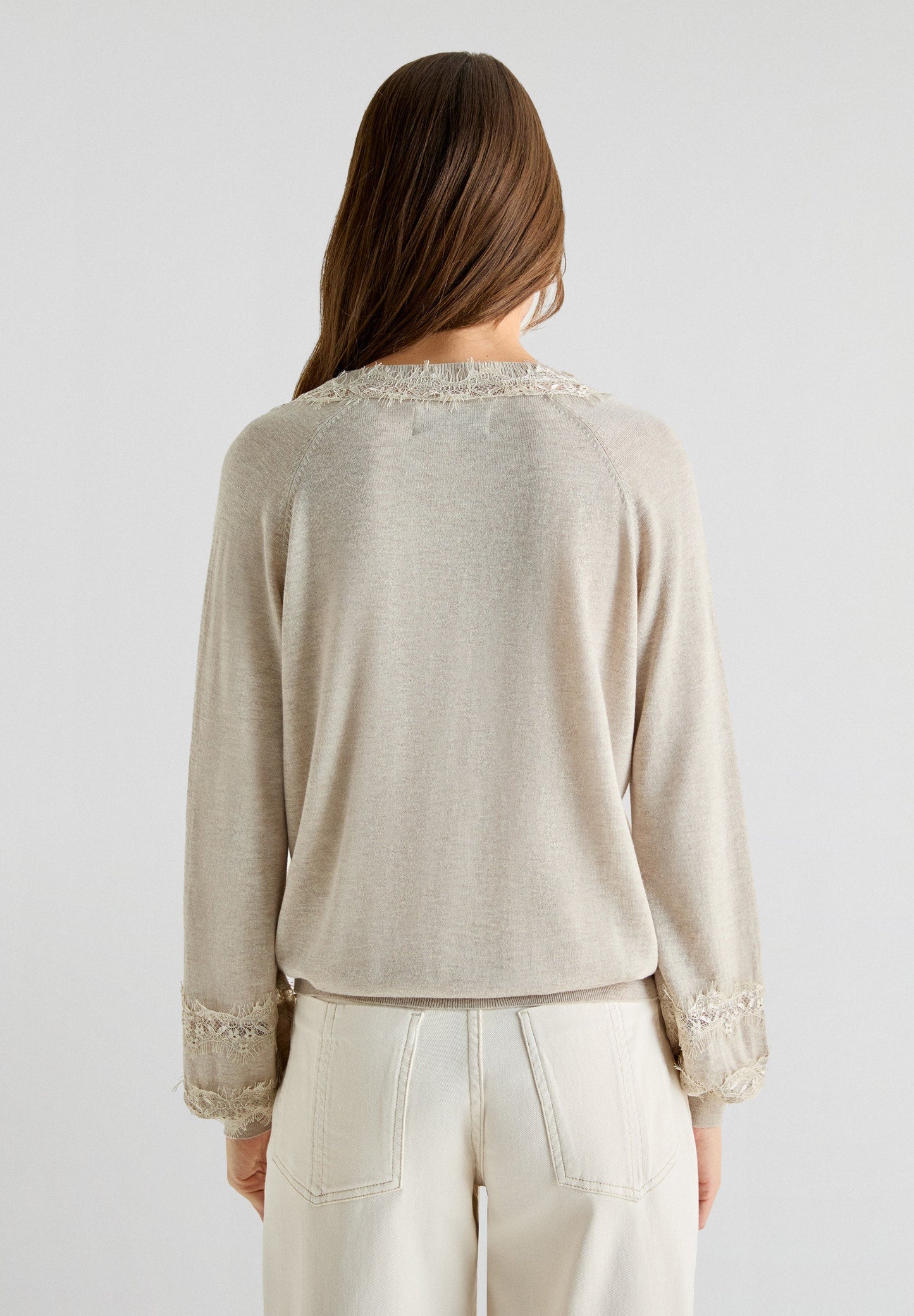 LACE DETAIL SWEATER