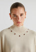 SWEATER WITH EYELET DETAILS