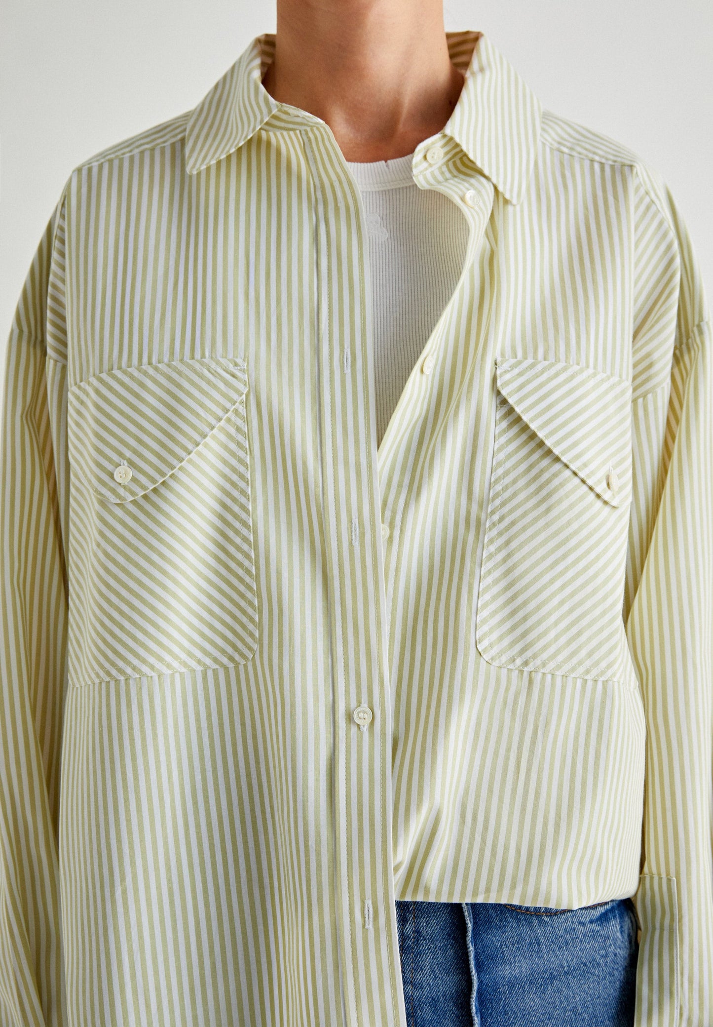 STRIPED SHIRT WITH POCKETS