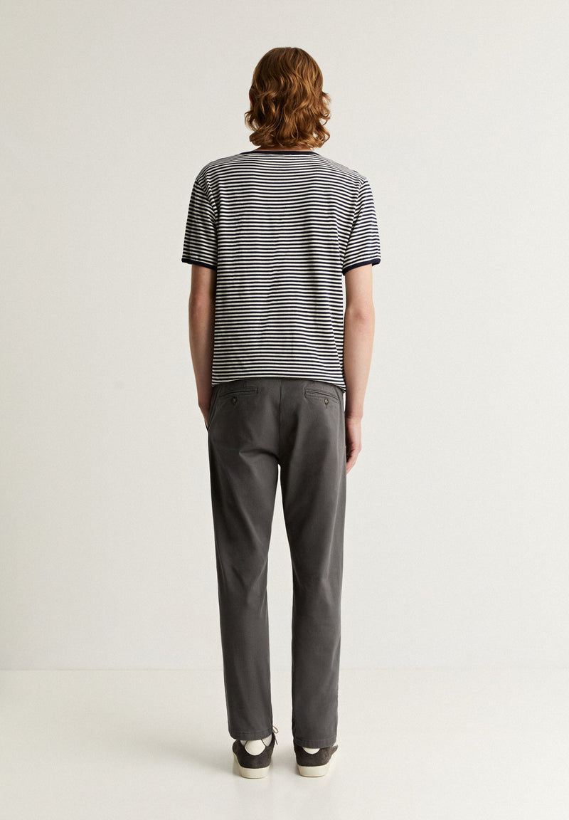 RELAXED CHINO TROUSERS WITH DARTS