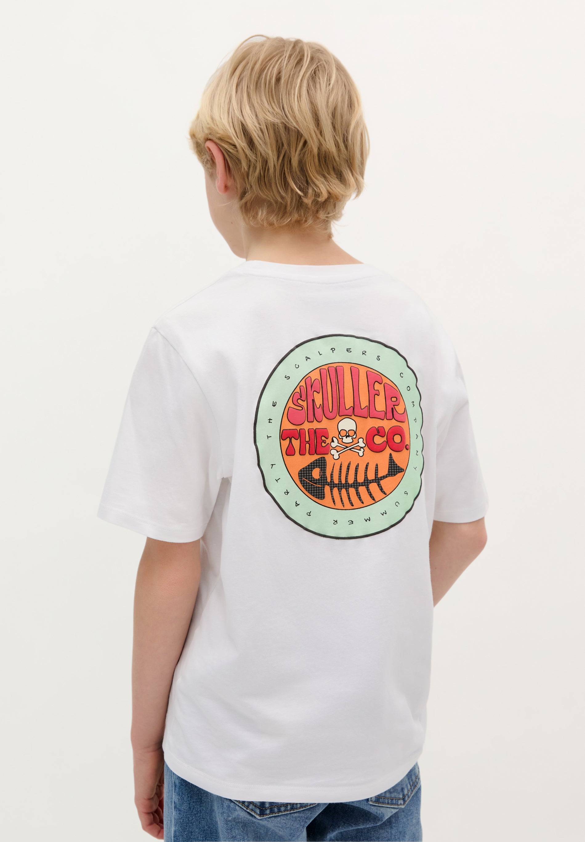 T-SHIRT WITH RAISED BACK PRINT
