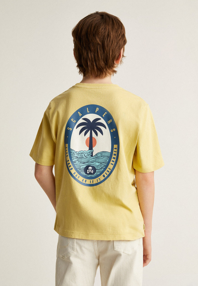 T-SHIRT WITH HIGH DENSITY PRINT DETAIL